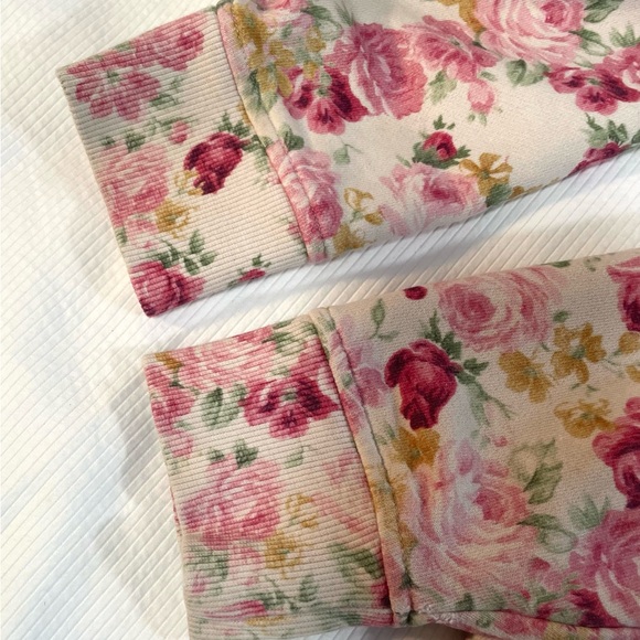 Teddy Fresh 100% cotton floral hoodie with embroidered logo, unisex size small. - Picture 8 of 9